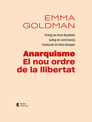 cover image of Anarquisme. El nou ordre de la llibertat